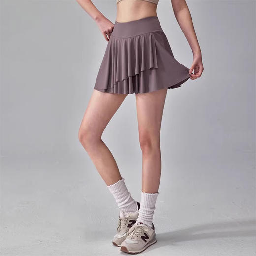 跃牌【安琪拉系列】凉感防晒瑜伽短裙带口袋显瘦透气跑步健身网球裙DQ-011 商品图4