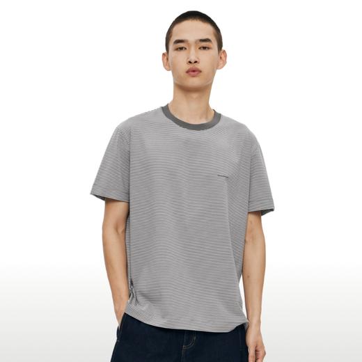 WassupHouse条纹正肩短袖T恤 商品图3