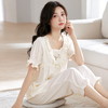 自然醒月坞云朵棉睡衣女夏季（带胸垫）短袖七分裤可外穿夏天甜美家居服套装QH 商品缩略图12
