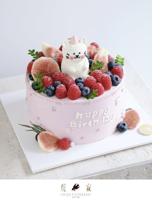 【客定】可爱小猫蛋糕0074（装饰水果随机） 商品图1