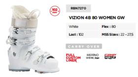 25/26ROSSIGNOL雪鞋VIZION 4B 80 W GW WHITE