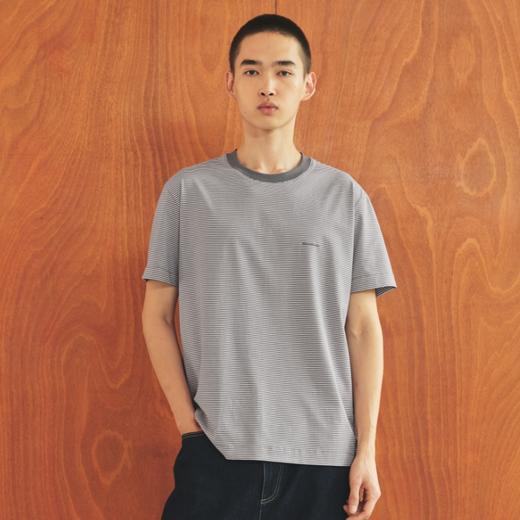 WassupHouse条纹正肩短袖T恤 商品图0