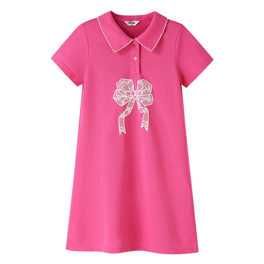 女童甜美蜂巢透气连衣裙夏季新款安奈儿童装EG523132 商品图7