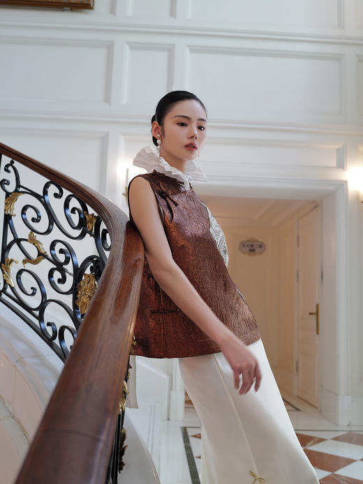 廷前观棠 | 鎏金马甲 商品图7