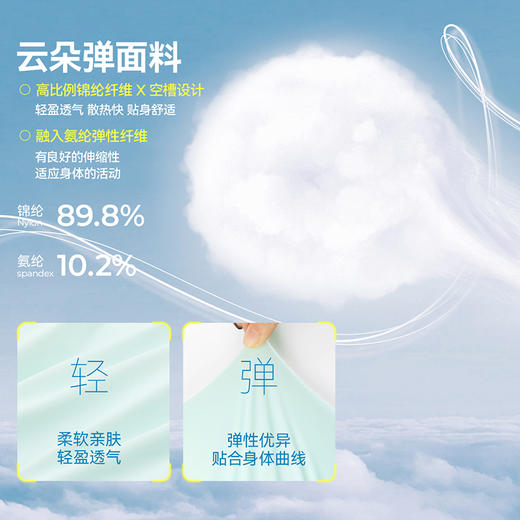 【网纱拼接短袖T恤】森林棠25夏款公主风运动凉感小飞袖短袖上衣40322547 商品图3