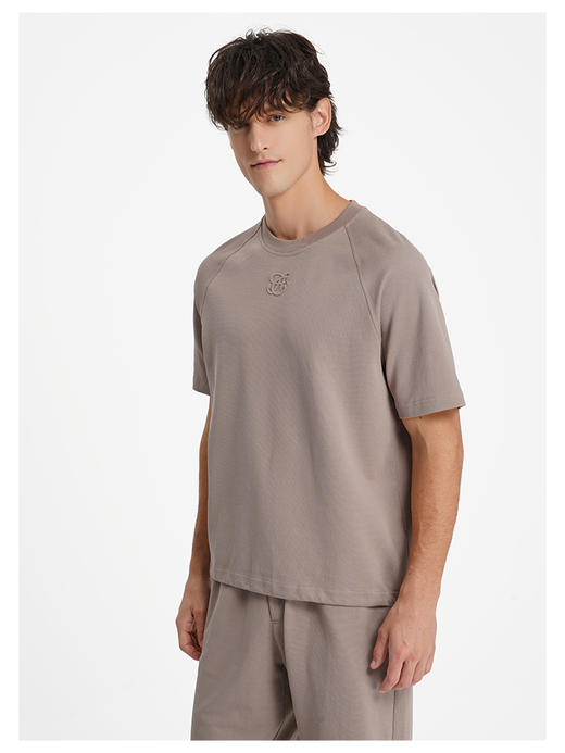 callisto燕麦卡其休闲套装T恤 商品图3