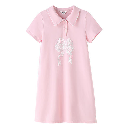 女童甜美蜂巢透气连衣裙夏季新款安奈儿童装EG523132 商品图6