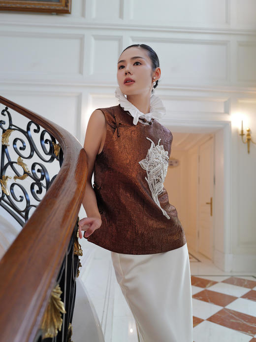 廷前观棠 | 鎏金马甲 商品图6