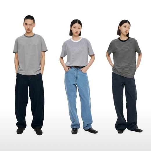 WassupHouse条纹正肩短袖T恤 商品图4