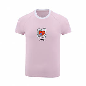 【2025新品】李宁乒乓球系列陈梦同款夏季短袖文化衫AHSVE36-1