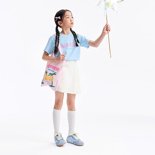 男女童圆领短袖针织衫夏季新款安奈儿童装EM521212 商品图5