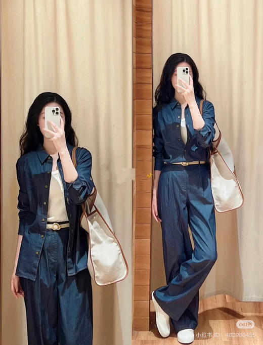 510-4 圆正 小禾 341款 超薄牛仔长裤 腰围77我穿29 宽松合适 商品图3