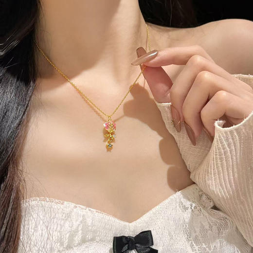 热卖中！！【春节不打烊】【中国航天科技国际交流中心合作产品】太空造物星辰玫瑰陨石项链 商品图11