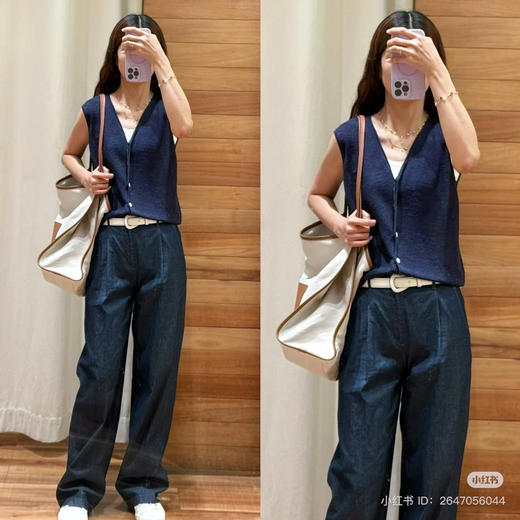 510-4 圆正 小禾 341款 超薄牛仔长裤 腰围77我穿29 宽松合适 商品图6