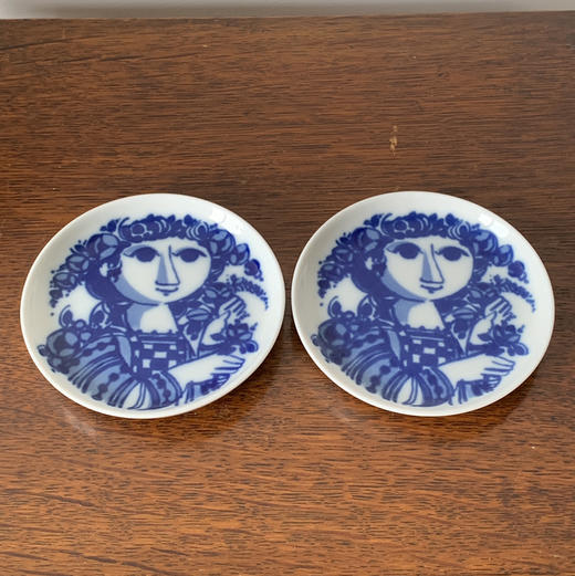 德国Rosenthal卢臣泰蓝色女孩手绘盘 商品图0