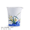 【特惠6折】高温白瓷兰花品茗杯陶瓷茶杯功夫茶具男主人杯手绘盖碗茶壶茶配件成艺兰有香缘心侧把壶16入 商品缩略图4