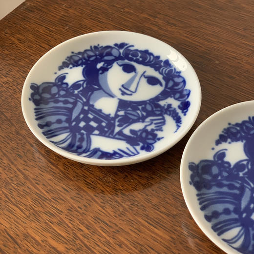 德国Rosenthal卢臣泰蓝色女孩手绘盘 商品图1