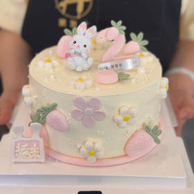 蛋糕定制—粉色小兔
