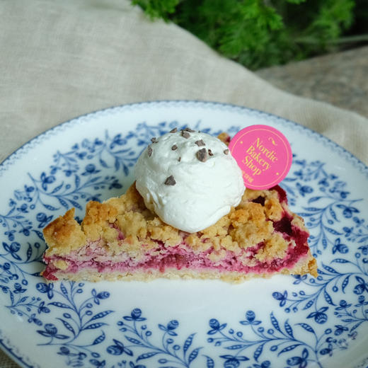 传统树莓燕麦派切角 Traditional Swedish Raspberry Oat Pie Slice 商品图1