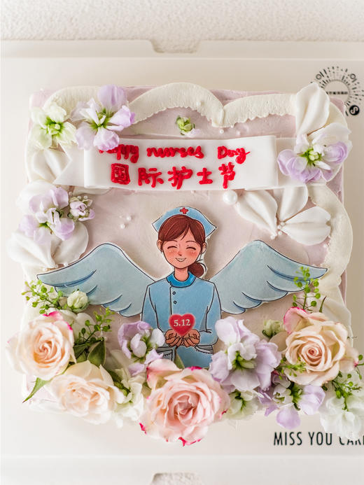 定制款裸蛋糕 - 白衣天使 商品图0