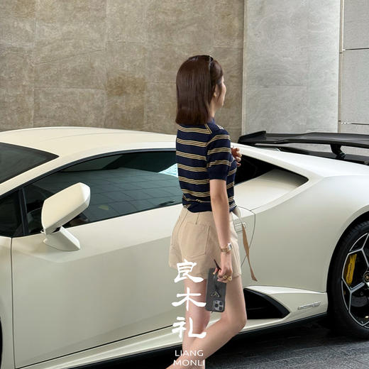 【预售7天】真丝条纹上衣(842) 商品图3