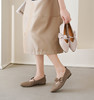 【夏季新款】西村名物2025年夏季新款舒适平底小尖头蝴蝶结饰扣镂空单鞋T25CE39111 商品缩略图0