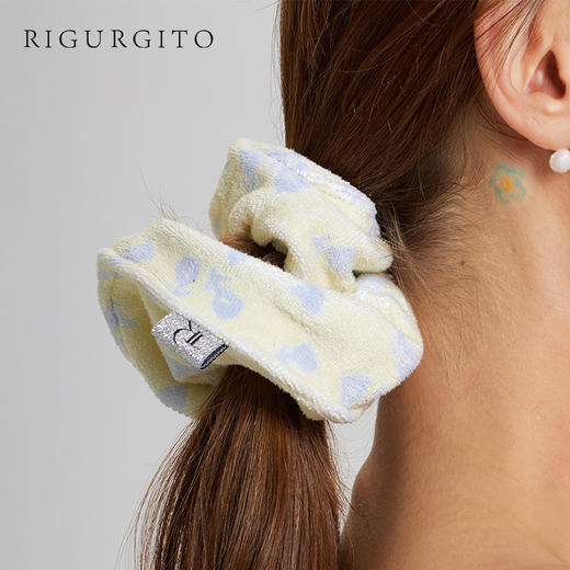 【代发】RIGURGITO便携吸水⼲发发圈纯棉绑头发 商品图2