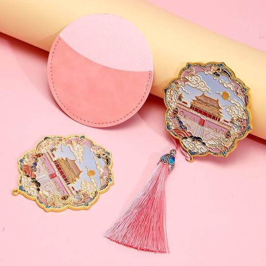 高颜值文创纪念品古风中国风随身化妆镜景点旅游伴手礼 商品图2