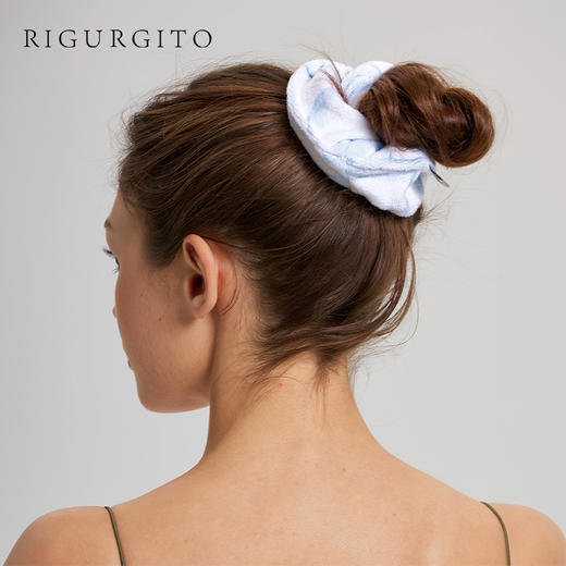 【代发】RIGURGITO便携吸水⼲发发圈纯棉绑头发 商品图5