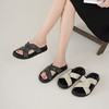 【夏季新款】西村名物2025年夏季新款舒适平底包脚露趾后空拖鞋T25BJ20951 商品缩略图0