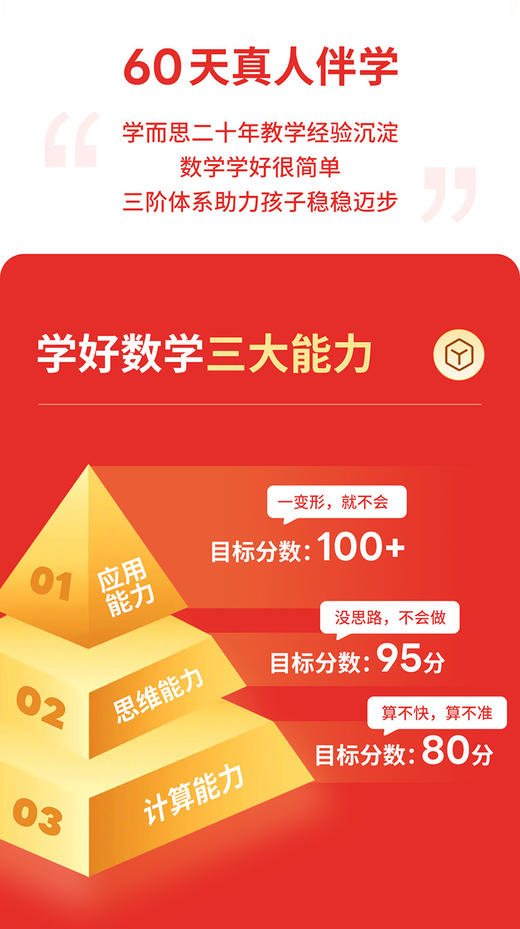 📢📢学而思60天数学思维训练营🎁下单配套《小学数学百分攻略》盒子包邮到家 🎁赠随时问拍搜功能1年+教材点读功能1年+1w本电子书资源 商品图3