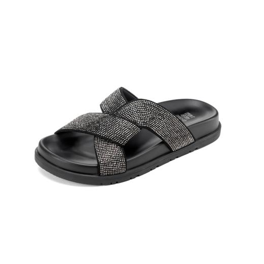 【夏季新款】西村名物2025年夏季新款舒适平底包脚露趾后空拖鞋T25BJ20951 商品图9