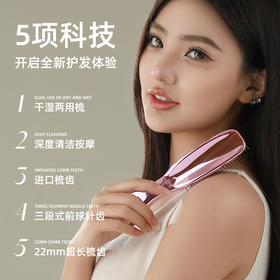 Modway干湿两用按摩梳