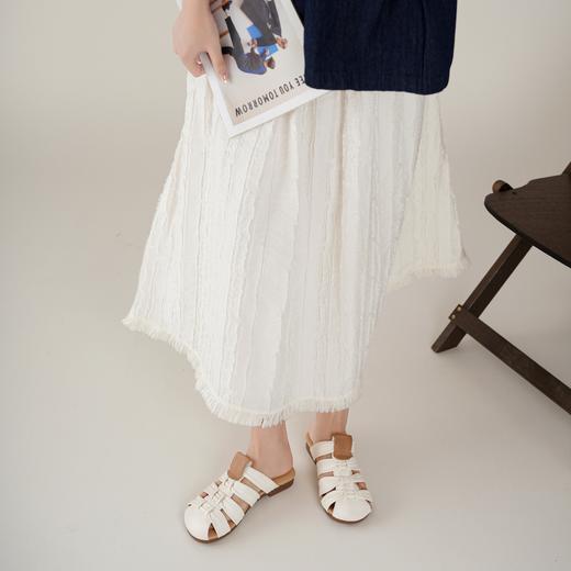 【夏季新款】西村名物2025年夏季新款舒适平底包脚露趾后空拖鞋X25AH15701 商品图1