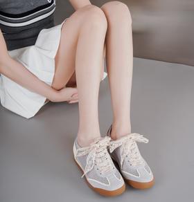 【夏季新款】西村名物2025年夏季新款舒适透气平底防滑系带百搭德训鞋X25AM15891