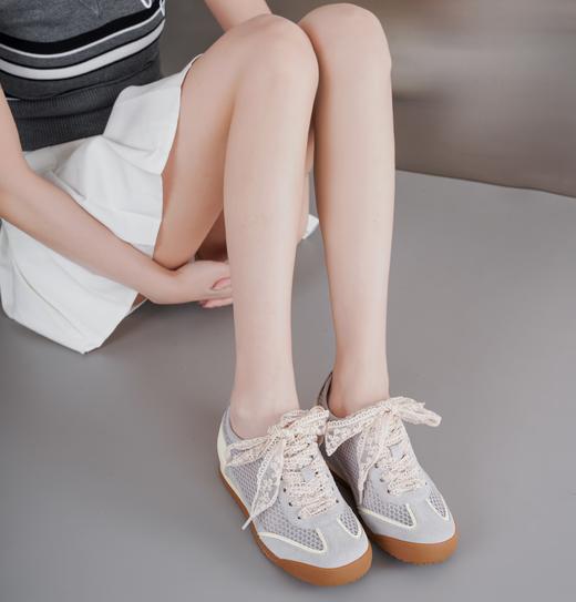 【夏季新款】西村名物2025年夏季新款舒适透气平底防滑系带百搭德训鞋X25AM15891 商品图0