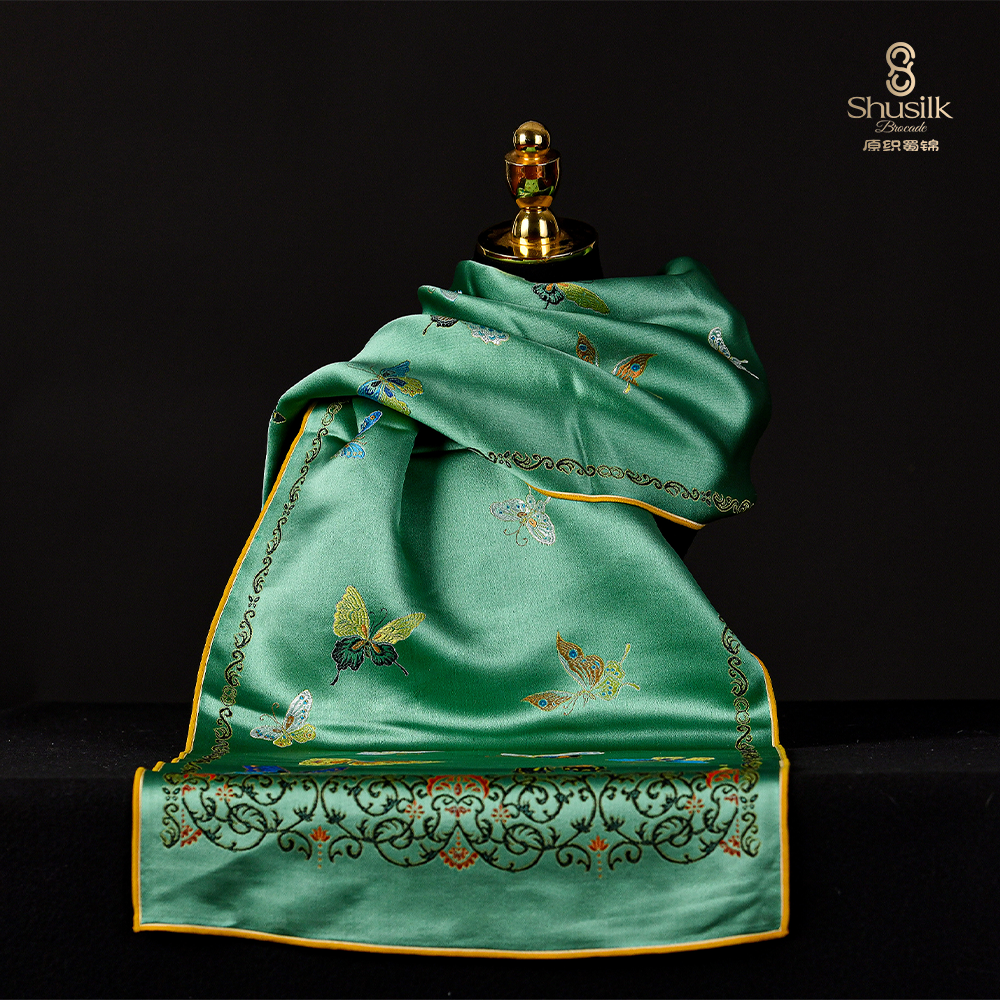 锦蝶围巾（长180cm宽38cm）