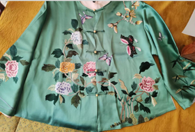 盛唐牡丹| 真丝手绣对襟外套(盛唐牡丹与非遗传承人王小潇联名系列)