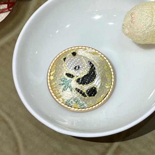 蜀锦时尚圆形胸针 商品图1