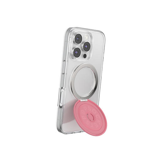 【站立MagSafe®手机支架】花瓣粉·MagSafe站立啪嗒 MAGSAFE磁吸手机气囊支架 Kick-Out 站立啪嗒 粉色 商品图4