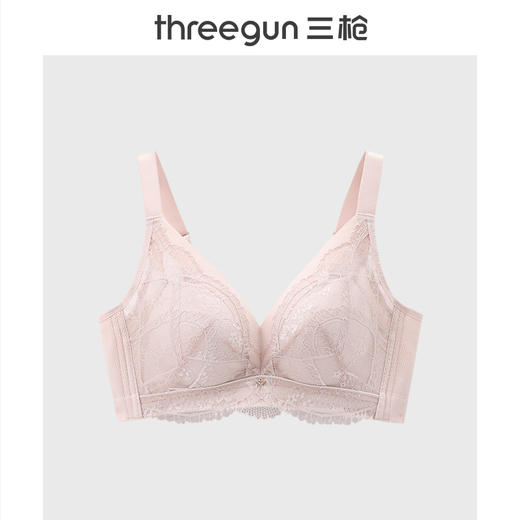Threegun三枪 无钢圈蕾丝文胸-T90022A01 商品图0