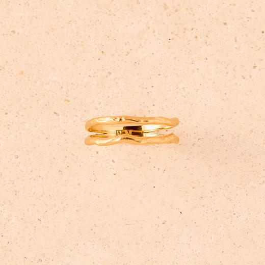 在途4周到｜Agapee-Léna-金色 双层 戒指［法国设计师］ 商品图1