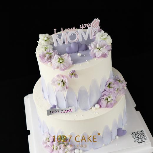 1027CAKE |  紫罗兰鲜花蛋糕 双层 女士 商品图1