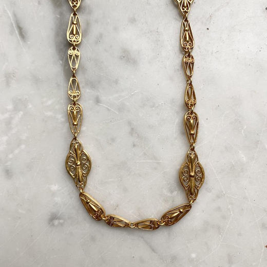 北京仓｜Bohemian Rhapsodie-Simone Long-镀金 镂空 项链［法国设计师］ 商品图10