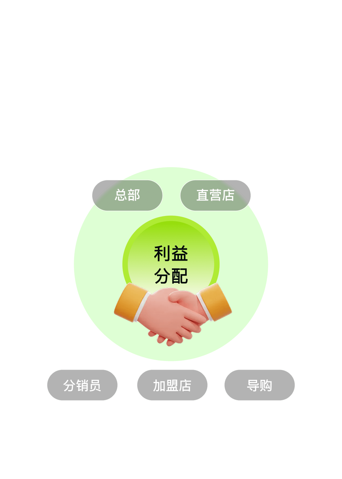 总部统筹+门店联播+导购分佣