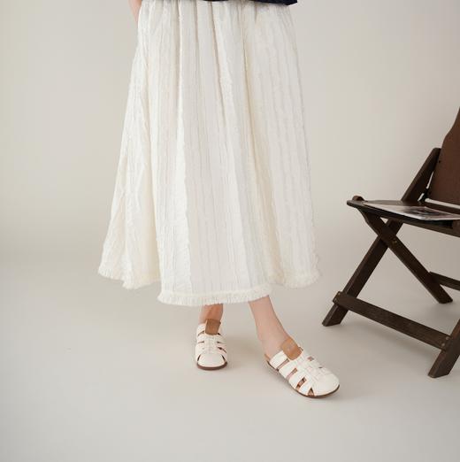 【夏季新款】西村名物2025年夏季新款舒适平底包脚露趾后空拖鞋X25AH15701 商品图4