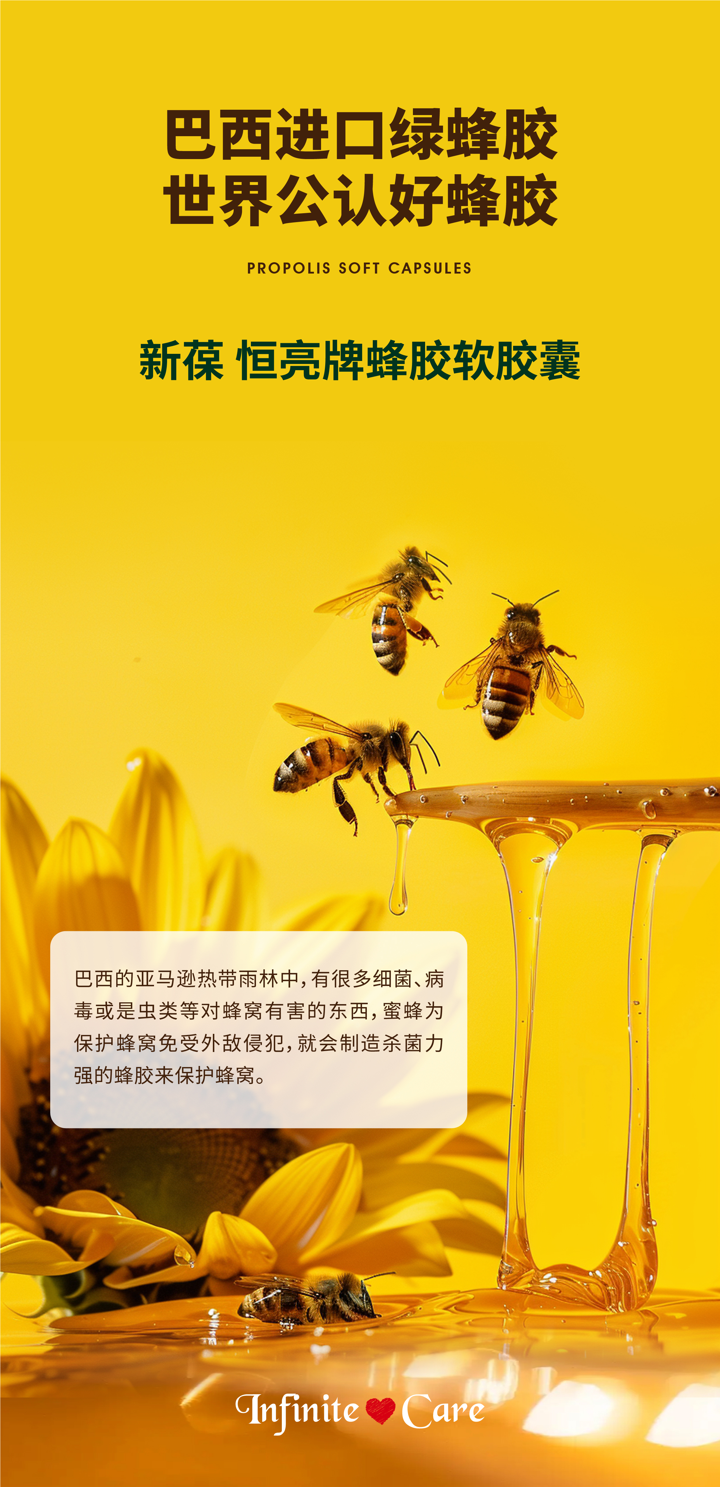 新葆恒亮牌蜂胶软胶囊