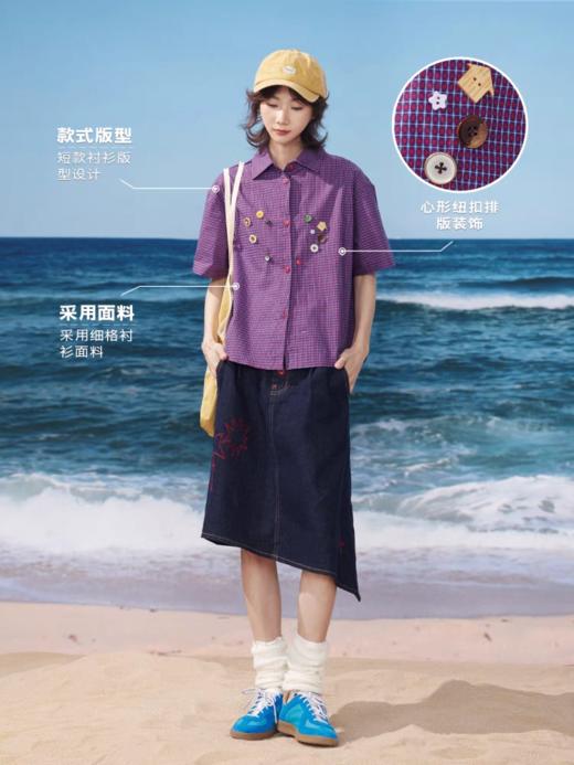 马得工地/MDGDCS252421/装饰扣短版衬衫 商品图2