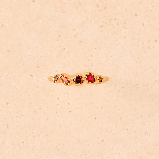 北京仓｜Agapee-Koré-红色宝石 戒指［法国设计师］ 商品图1