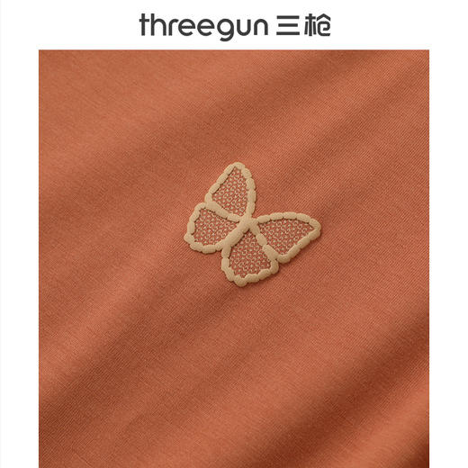 Threegun三枪 冰泉棉翻领短袖女衫-T10006A01 商品图4